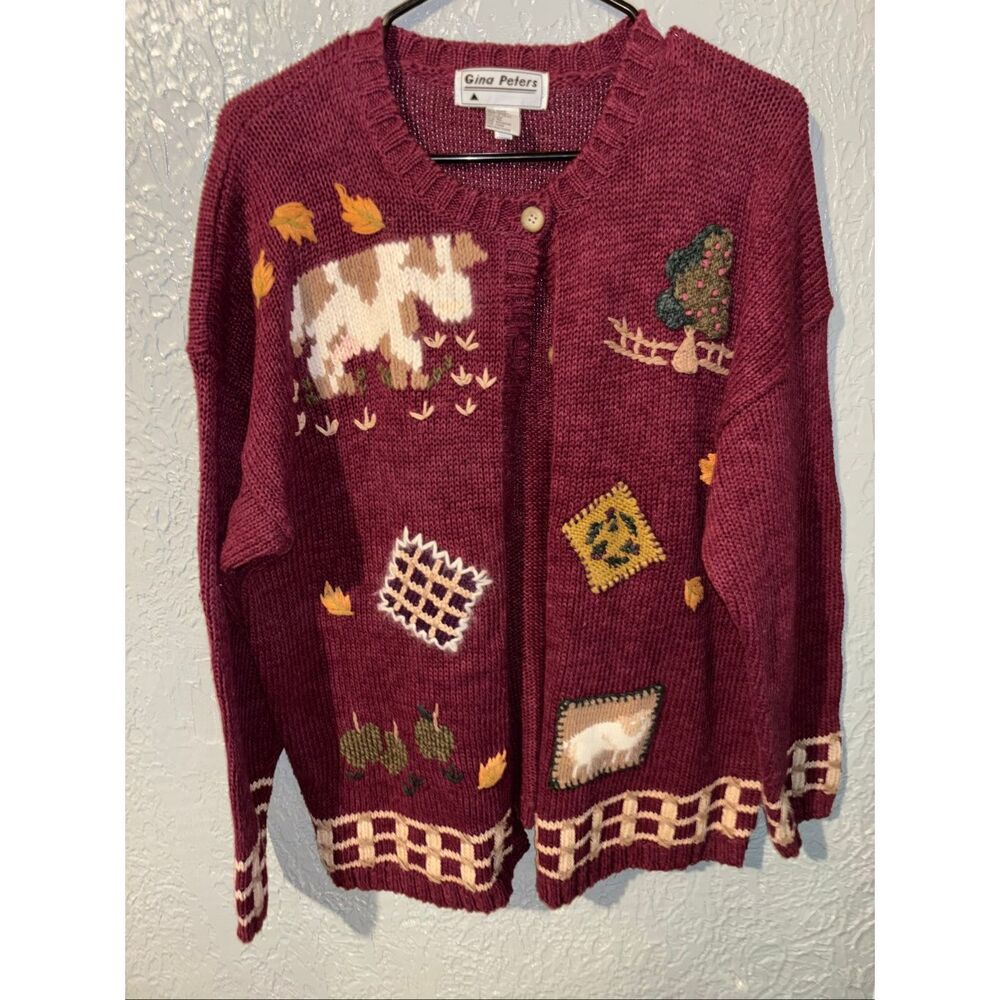 vintage fall gina peters sweater